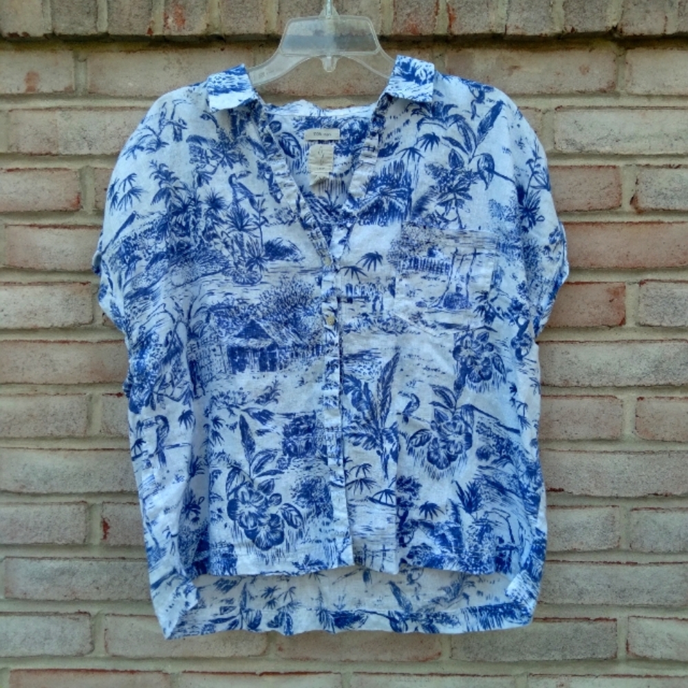 Joie  | 100% linen top size xl